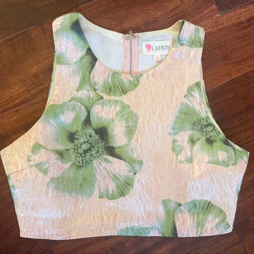 L'ATISTE floral two piece set - Picture 3 of 11